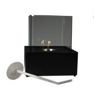 Sunnydaze White Large Cubic Ventless Tabletop Bio Ethanol Fireplace N4