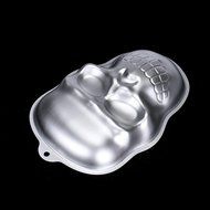 GOTD Baking Mould Cake Bread Chocolate Jelly Candy Mold, Metal Skull Cake Cookie Jelly Halloween Baking Mold Mould... N5