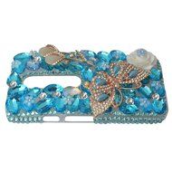 Spritech(TM) Bling Clear Phone Case For Motorola Moto G3/Moto G (3rd Gen),3D Handmade Blue Crystal Butterfly Small... N29