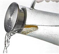Luxtea Water Carafe and Drink Infuser Borosilicate Bottle Iced Tea Pitcher with Stainless Steel Filter Lid Can... N15