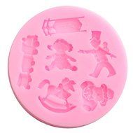 "Lovely Silicone Puppet Soilder Fondant Mold Mould 3D Cake Mold Cake Decoration" shopping