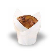 Packnwood Tulip White Silicone-Coated Paper Baking Cup (Multiple Sizes) N2