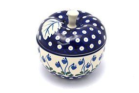 Polish Pottery Apple Baker - Large - Bleeding Heart