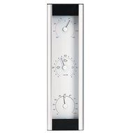 Weather Station - Analog - Barometer - Thermometer - Hygrometer - Aluminum Silver 13 inch