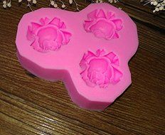 Design 260 3pcs Flower Shape Silicone 3D Fondant Cake Mold ,Cake Decoration Tool,Silicone Soap Mold N3