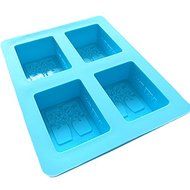 4 Tree Rounded Rectangle Silicone Cake Mold Pan 7.6"x6.2"x1.4" Color At Random