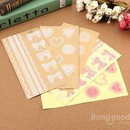 Saver Transparent Lace Seal Stickers Wedding Party Gift Sticker N4