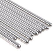 304 Stainless Steel Round Chopsticks Set Skid Anti Scald 8 Set (40 Pairs)