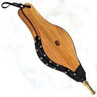 Homebasix A801-C3L Fireplace Wood Bellows, 15" x 6", Oak Finish