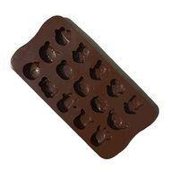 JLHua Zebra Giraffe Bear 15-Cavity Silicone Mold for Making Homemade Chocolate, Candy, Gummy, Jelly, and More