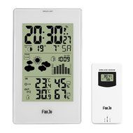 FanJu FJ3352 Wireless Digital Weather Forecast Station with Radio Control Clock and Barometer, Temperature and... N4