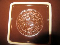Longaberger 8 X 8 Baking Lid Tray Chocolate Pottery Ships Next Day N2