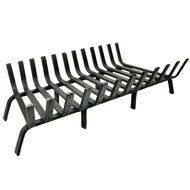 Woodeze 36" Deep Wood Burning Safety Furnace Forest Lifetime Fireplace Grate Hearth Accessories