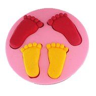 Longzang Small Feet Silicone Mold Sugar Craft DIY Gumpaste Cake Decorating Clay