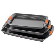 NEW Rachael Ray 3 Piece Baking and Cookie Pan Set