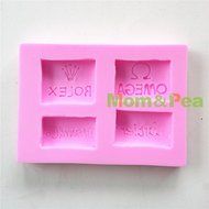 Mom&amp;pea 0627 Logos Shaped Silicone Mould for Fondant Cake Sugar Paste Cake Decoration 3d Cake Toppers Mold 8.9...