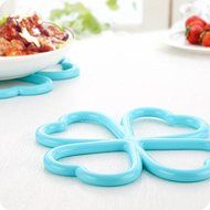 JIEPING Beautiful Plum Blossom Shape Style Insulation Mat Green