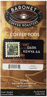 Baronet Coffee Dark Kenya AA Dark Roast, 18-Count Coffee Pods (Pack of 3)