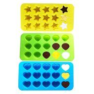 5 Pack Silicone Homemade Soap Candy Chocolate Gummy Mold With a Bonus Dropper N8