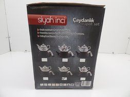 3 Pieces Tea Kettle Set-Family Size,Enamel,Stove Top, Fifth One.