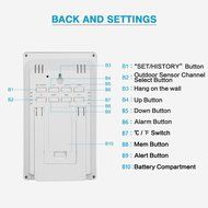 FanJu FJ3352 Wireless Digital Weather Forecast Station with Radio Control Clock and Barometer, Temperature and... N6