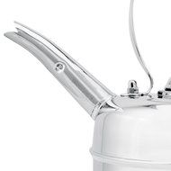Simplex Teakettles Solid Mirror Whistling Kettle with Brass Fixings, Chrome N2