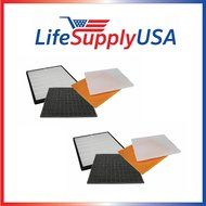 2 Pack Filter Kit Fits Rabbit Air Air Minus A2 SPA-780A &amp; SPA-780A, Designed &amp; Engineered by LifeSupplyUSA