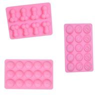 XY Novelty Funny Party Favors Soft Silicone Penis Lips Butt Breast Ice Cube Tray Stag Party