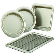 Anolon 59967 Nonstick Bakeware Set, Onyx/Pewter, 5-Piece by Anolon