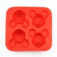 Wholeport Silicone Baking Cake Mold Mickey Mouse Mold 4 Cavities N2