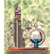 AcuRite 00795A2 Galileo Thermometer with Glass Globe Barometer