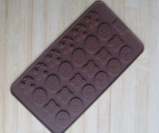 Yunko 5pcs/Set-24 Cavities DIY Chocolate Molds Tools Silicone Cake Chocolate Ice Cube Fondant Molds(number,letter...