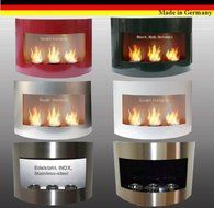 Gel + Ethanol Fire-Places Ethanol Fireplace Model Marseille Chrome/Silver N2