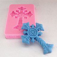 1pcs Single Cross (FM263) Silicone Handmade Fondant Craft DIY Mold/Cake Decorating Mold