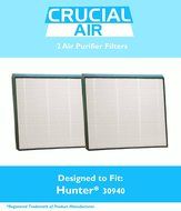 2 Hunter 30940 Air Purifier Filters Fit Models 30210, 30214, 30215, 30216, 30225, 30260, 30398, 30400 &amp; 30401,...