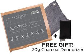 Coop Home Goods - Natural Moso Bamboo Charcoal Deodorizer Air Purifier- 550 grams with FREE 30g sachet - Removes... N2