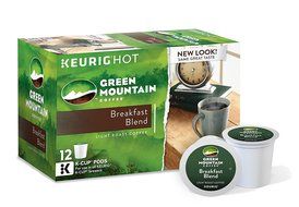 Green Mountain Coffee Breakfast Blend, Keurig K-Cups, 72 Count N119