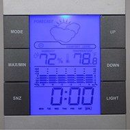 Zytho(TM) New LCD Digital Indoor Weather Thermometer Clocks Humidity Meter Hygrometer Alarm Clock #61200