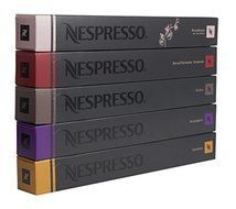 50 Nespresso OriginalLine Capsules: 10 Rosabaya, 10 Volluto, 10 Arpeggio, 10 Roma, 10 Decaffeinato Intenso