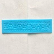 Allforhome Sugarcraft Triangle water wave Cake Decoration tool Art Deco Curly Waves lace Border Icing Silicone...