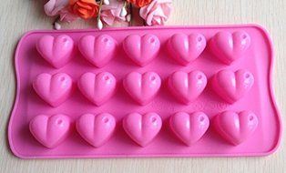 HSE heart type Muffin Sweet Candy Jelly fondant Cake Mold Silicone tool Baking Pan random color