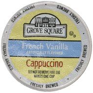Grove Square Cappuccino, French Vanilla, 24 Count Single Serve Cups N9