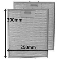 Spares2go Metal Mesh Grease Filter For Belling Cooker Hood / Kitchen Extractor Fan Vent (Pack of 2 Filters, Silver...