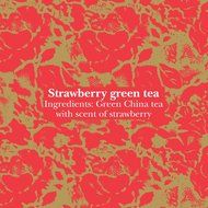 STRAWBERRY GREEN TEA 20 Muslin Tea Bags N2