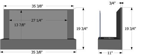 Ignis Ater SS Wall Mount Ventless Ethanol Fireplace N2