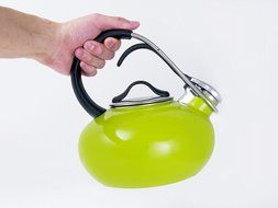 Chantal Enamel on Steel 1.8-Quart Loop Teakettle, Lime Green N4
