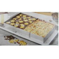 Stainless Steel Rectangle Mousse Ring Retractable Cake Ovenware N2