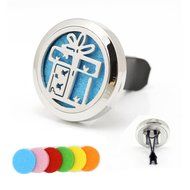 Car Air Freshener Add Essential Oils to Our Aromatherapy Diffuser 316L Stainless Steel Gift Locket With Vent Clip N9