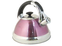 Native Spring 3-Quart Whistling Stainless Steel Tea Kettle Excellent for your Favorite Drink - Purple