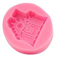 Mr.S Shop Mini Castle-shaped Silicone Mold Fondant Chocolate Cake Decoration Baking Mold DIY Tools N2